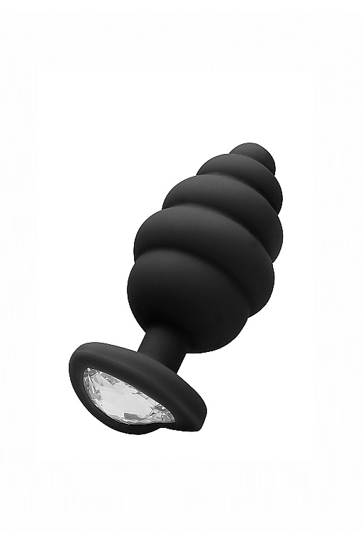 анальная пробка large ribbed diamond heart plug в Краснодаре