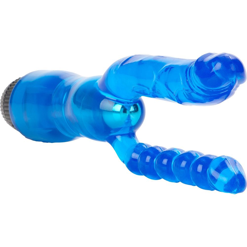 Вибратор California Exotic Novelties Dual Penetrator, голубой