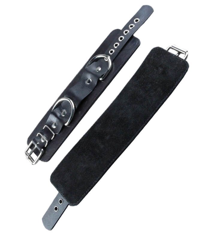 наручники декоративные с велюром beastly без фиксации, черные в Краснодаре