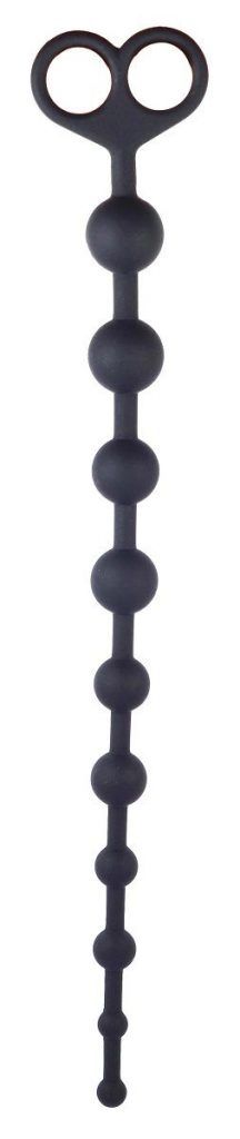 Анальная цепочка Lovetoy Psyches Premium Anal Beads, чёрная