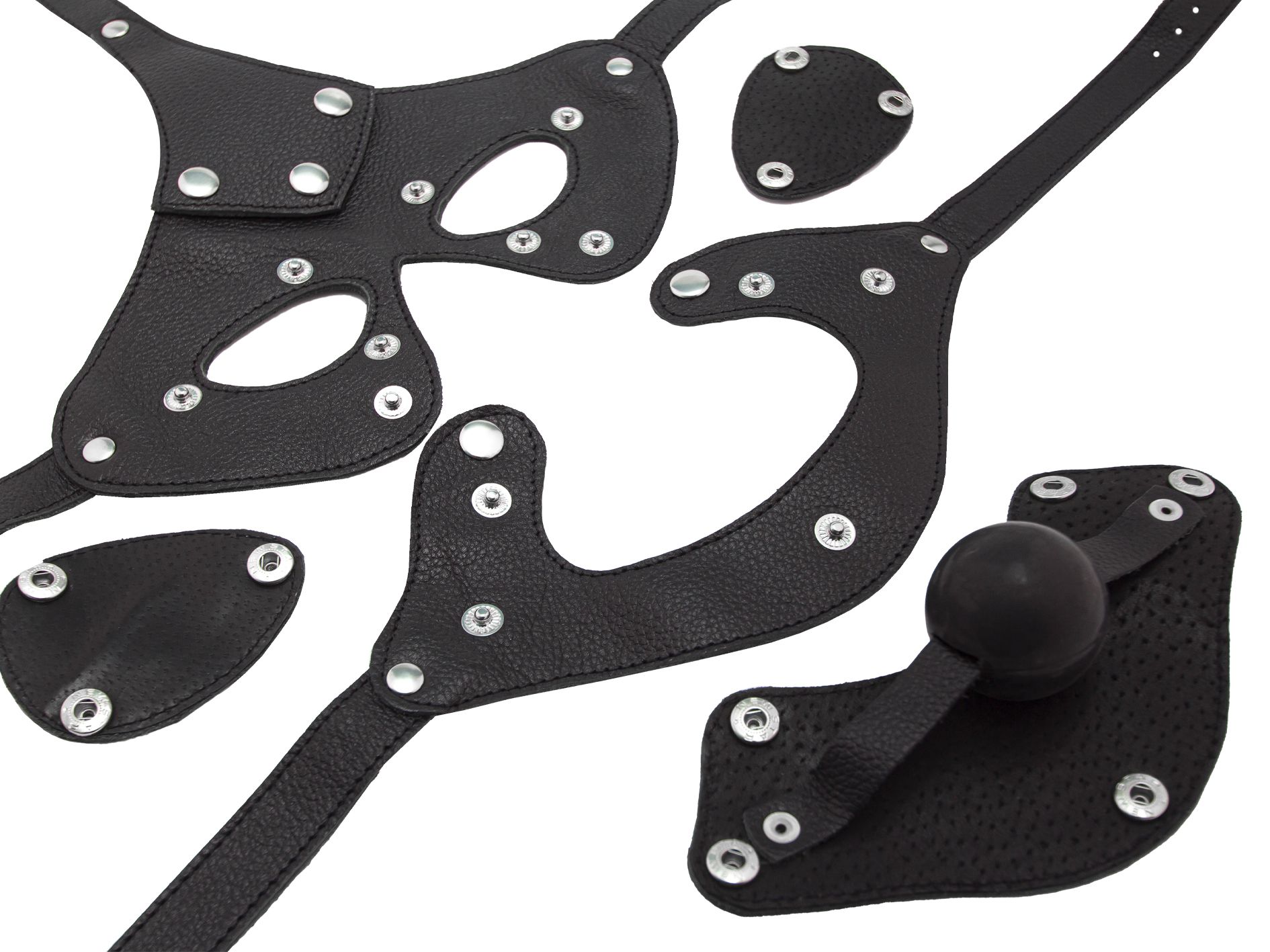 Маска на лицо Подиум с кляпом, черная