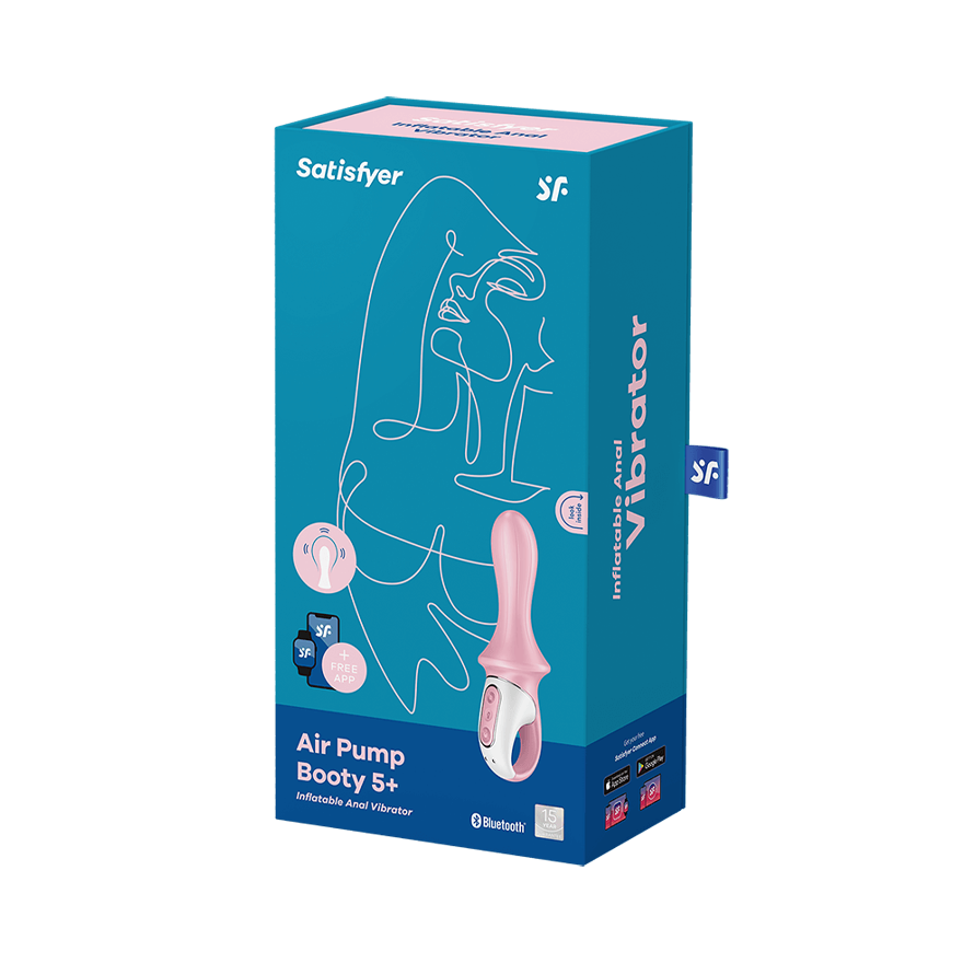 Анальный вибратор Satisfyer Air Pump Booty 5+ red 038551SA