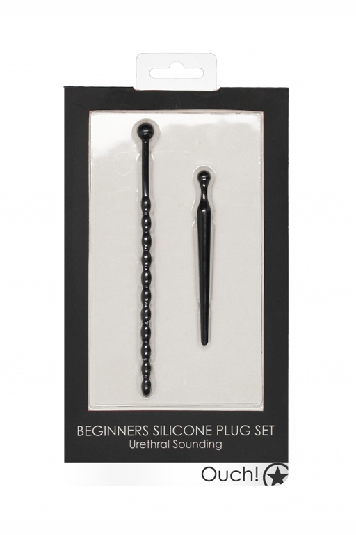 Набор из двух уретральных стимуляторов (струн) Beginners Silicone Plug Set
