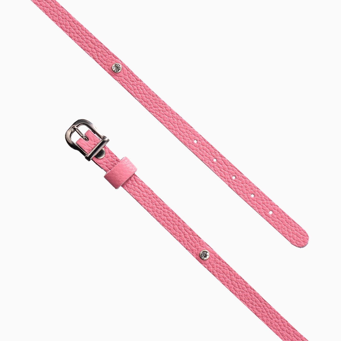 чокер со стразами и съёмным сердцем, розовый в Краснодаре