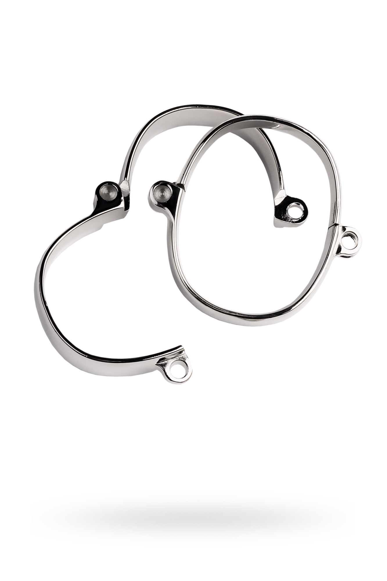 Наручники, TOYFA Metal, серебристые, 6,5Х8 см