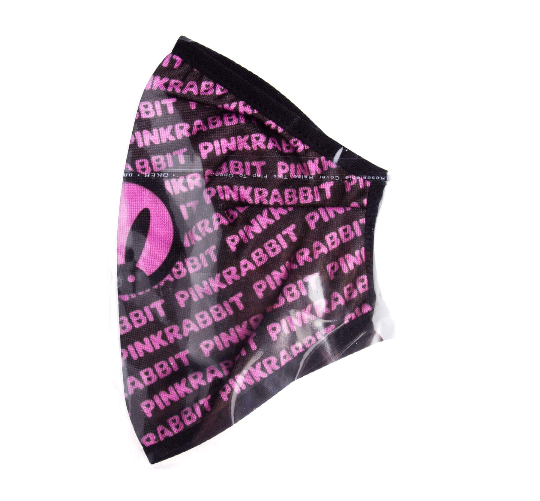 декоративная маска для лица pinkrabbit черно-розовая в Краснодаре