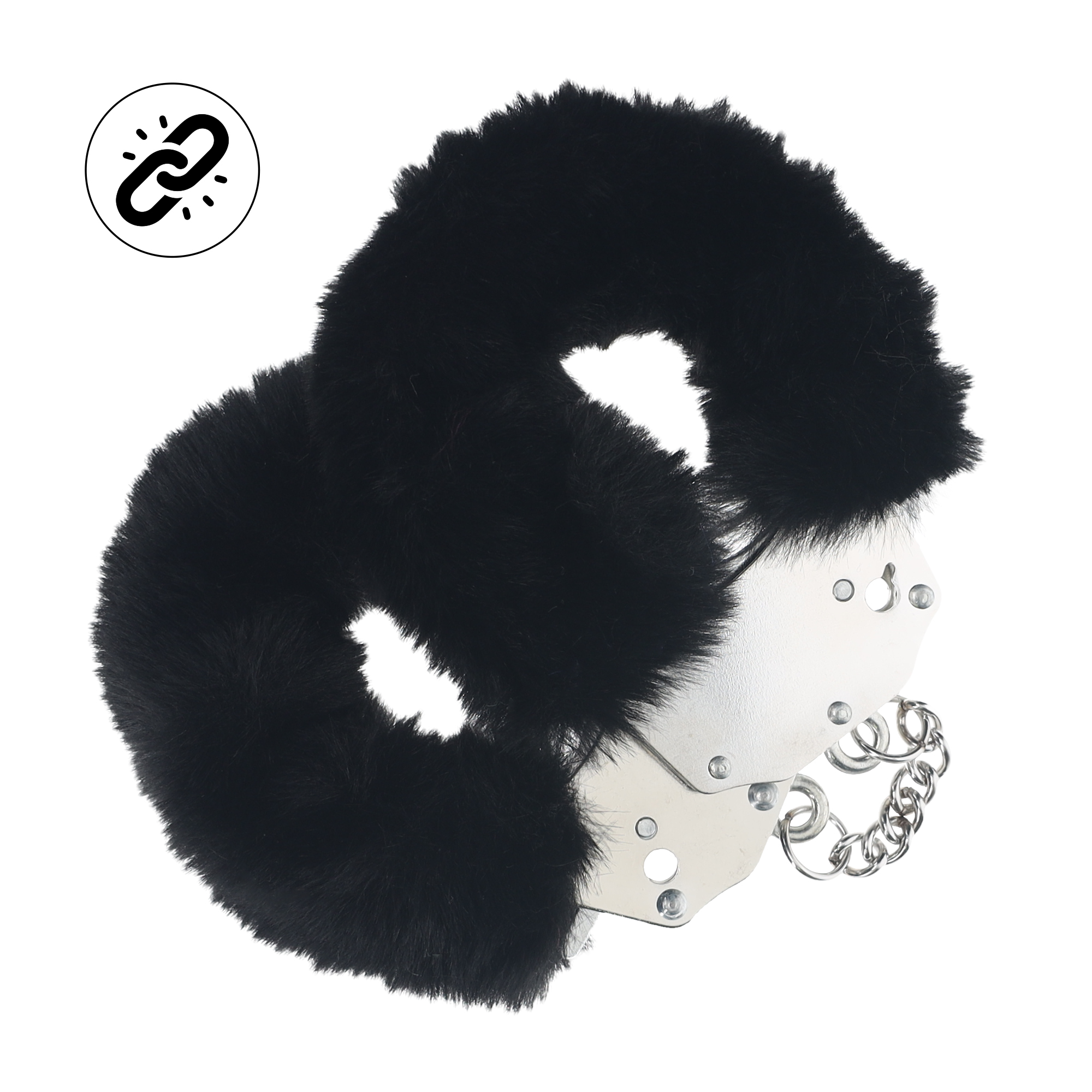 Наручники для эротических игр Heavy-duty Fluffy Handcuffs - Black