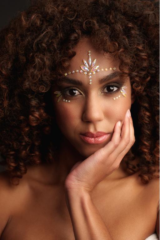 декоративное украшение (камни) на клеевой основе body jewelry stickers - face - glow in the dark - o в Краснодаре