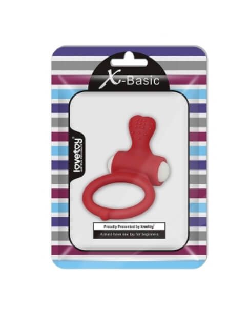 эрекционное виброкольцо lovetoy power heart, красное в Краснодаре