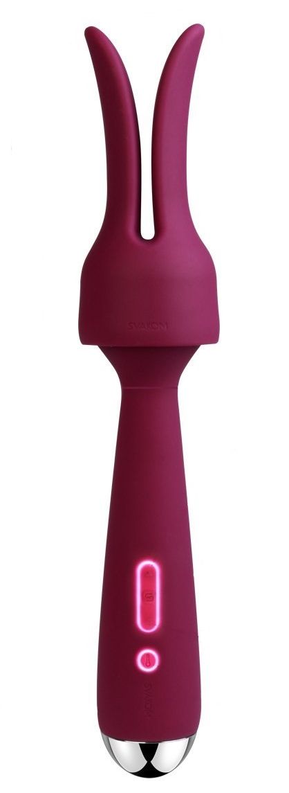 универсальный массажер с насадкой svakom emma, фиолетовый в Краснодаре