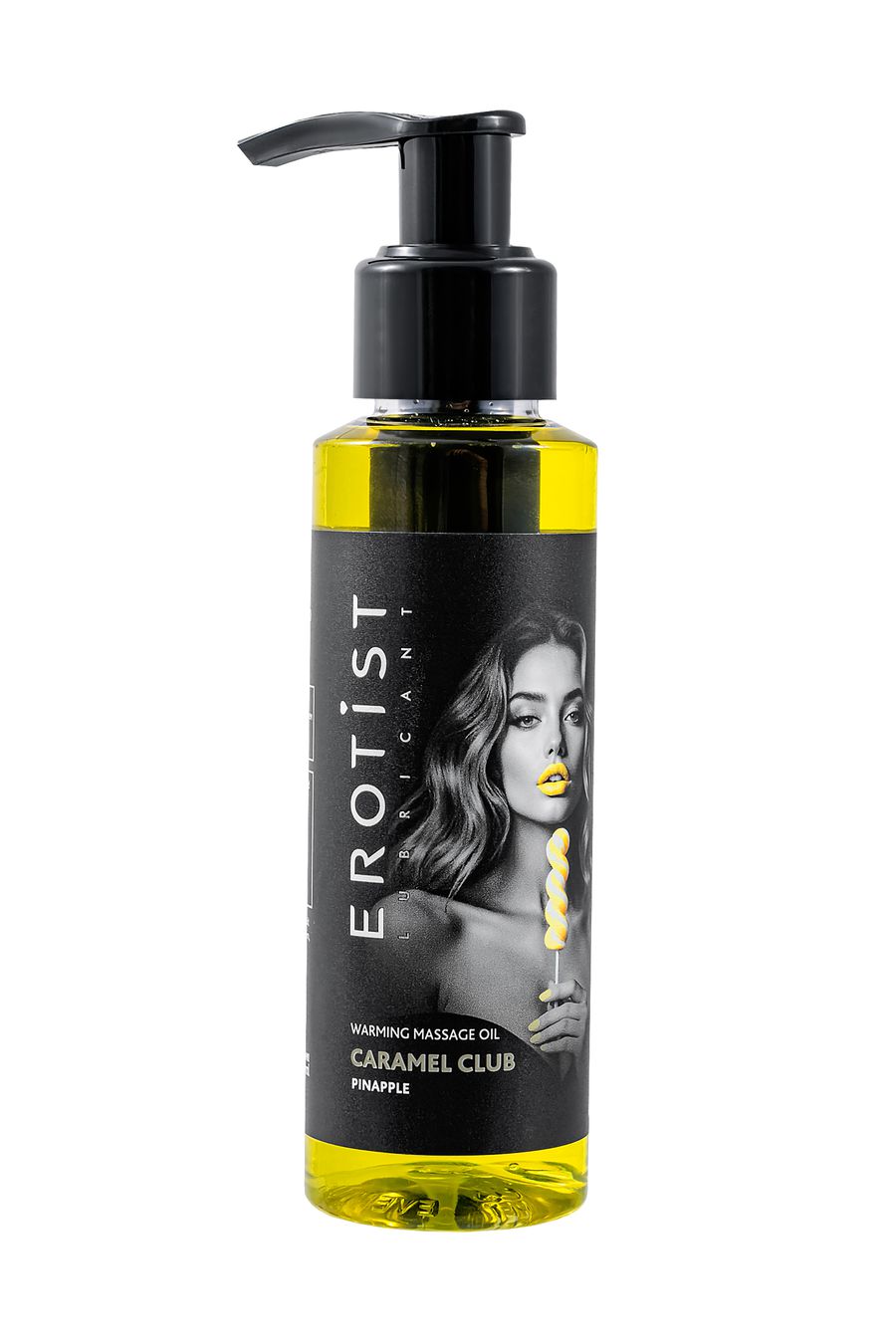 разогревающее массажное масло erotist caramel club ананас, 100 мл. в Краснодаре