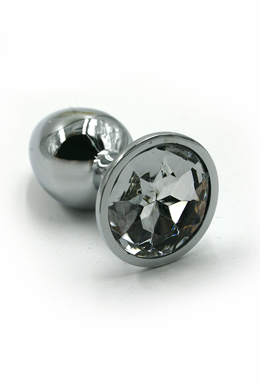 анальная пробка "medium"из аллюминия clear в Краснодаре