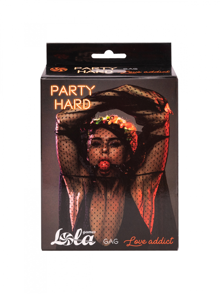 кляп party hard love addict red 1146-02lola в Краснодаре