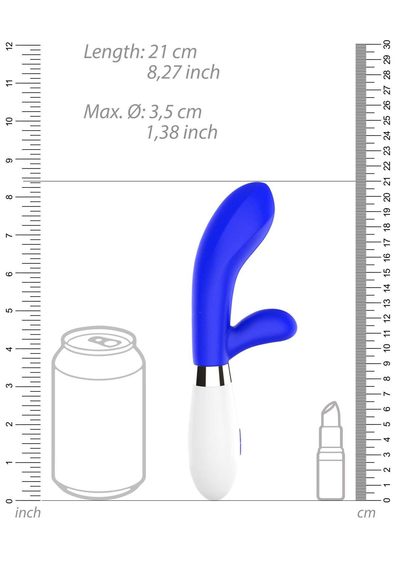 вибратор-кролик – achilles (королевский синий) в Краснодаре
