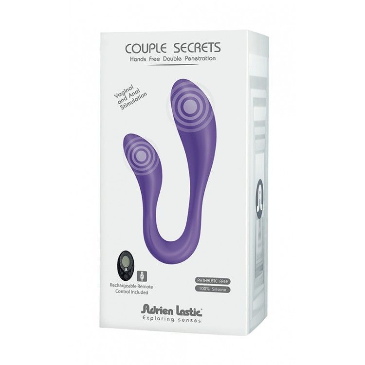 вибратор для пар adrien lastic couple secrets ii с пультом, фиолетовый в Краснодаре
