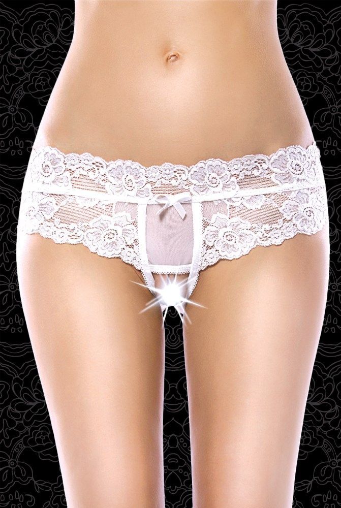 Эротическое стринги с доступом flirton 2710-1 белые в Краснодаре