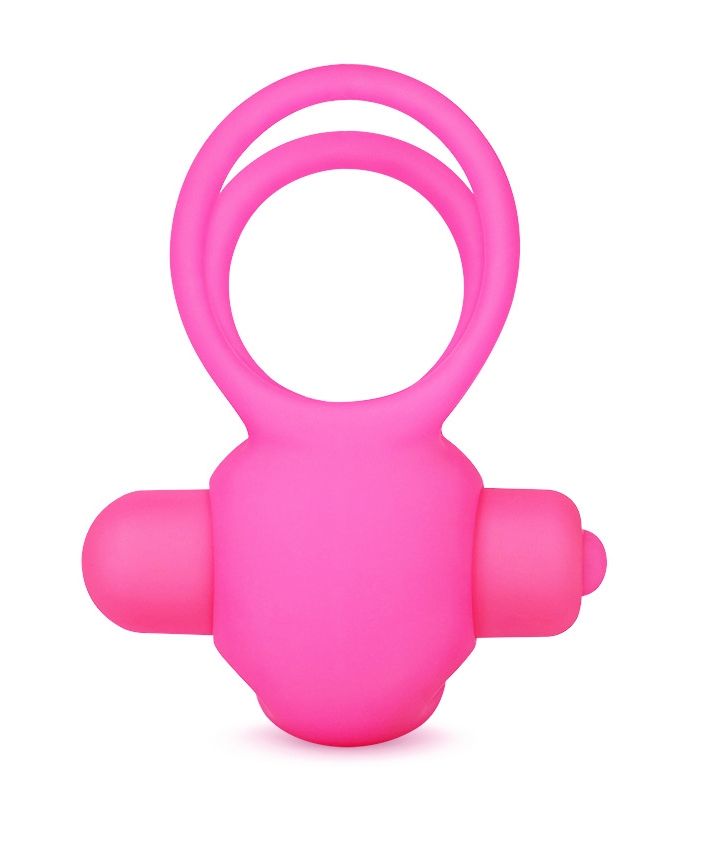 Виброкольцо Lovetoy Power Clit Duo, розовое