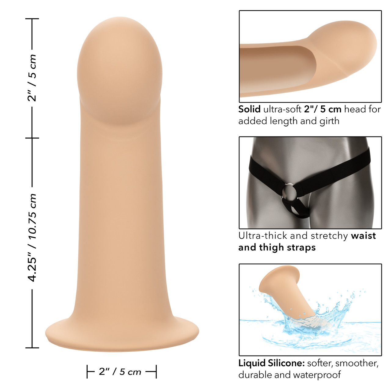 фаллопротез из силикона performance maxx extension with harness (15,75 х 5 см.) в Краснодаре