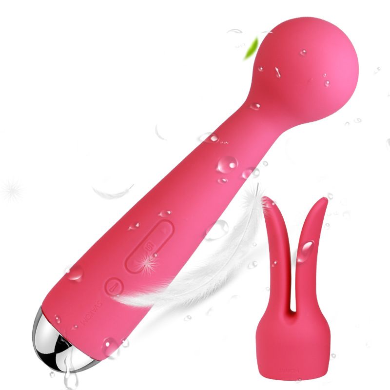 универсальный массажер с насадкой svakom emma, розовый в Краснодаре