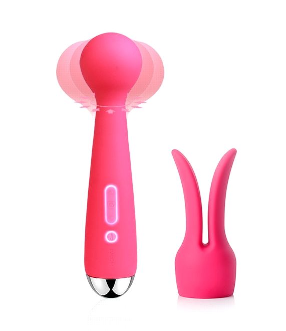 универсальный массажер с насадкой svakom emma, розовый в Краснодаре