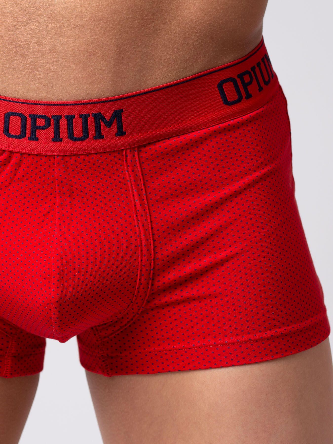 Эротическое трусы мужские боксеры opium r128, красные в Краснодаре