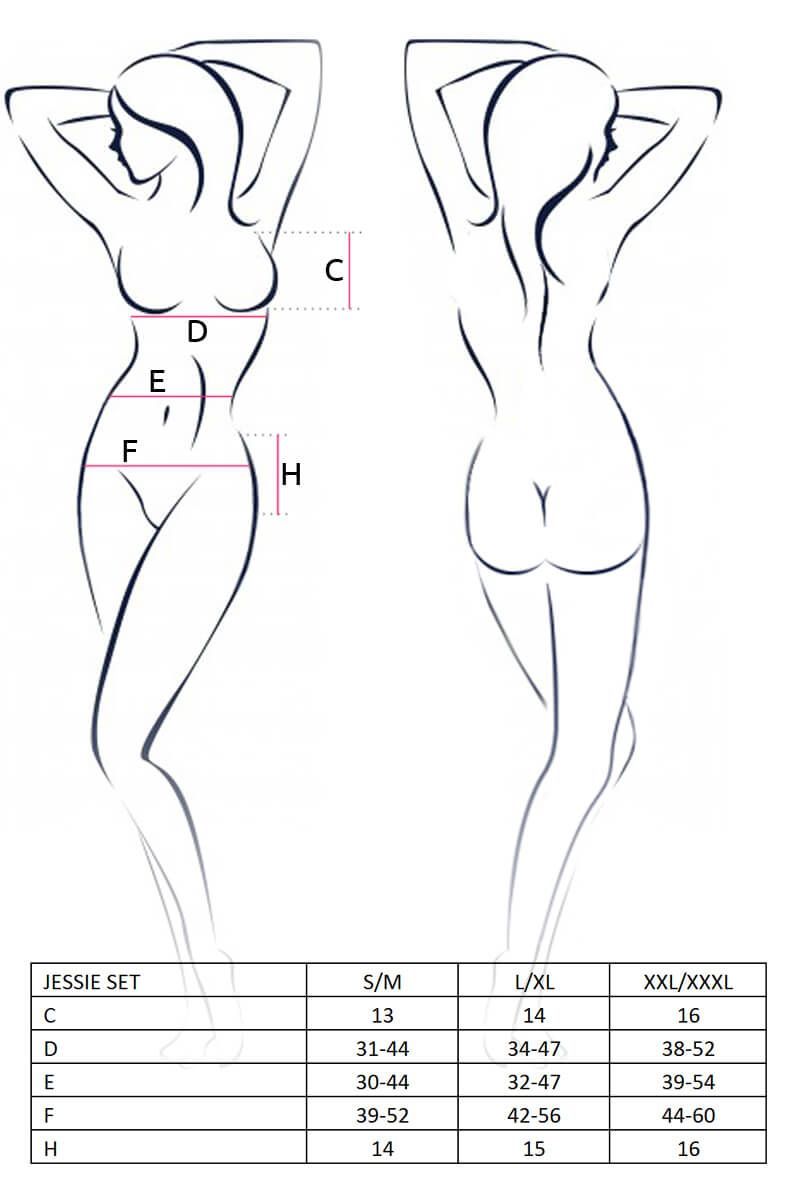 Эротическое комплект белья lapin rose jessie черный, s-m в Краснодаре