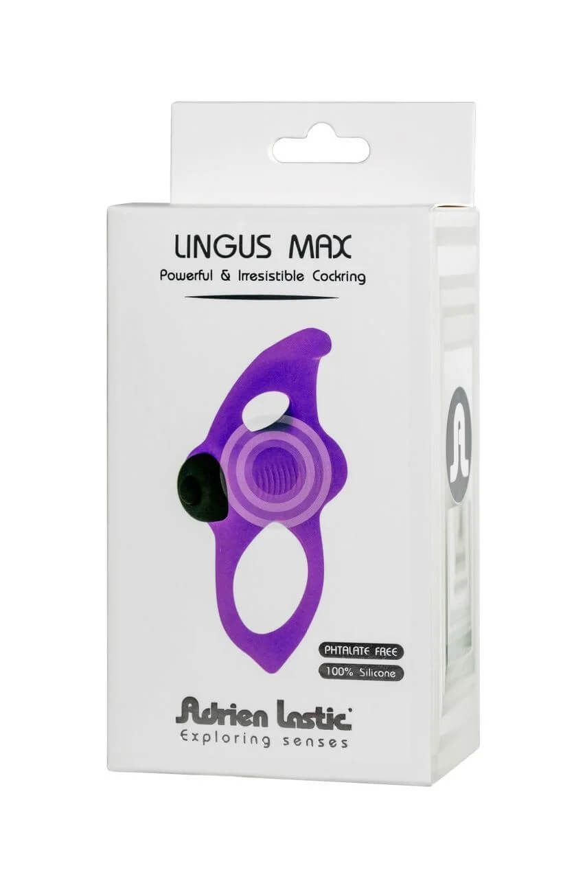 виброкольцо adrien lastic lingus max fun 3, фиолетовое в Краснодаре