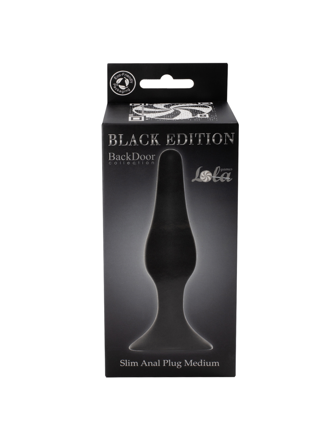 анальная пробка slim anal plug medium black 4206-01lola в Краснодаре