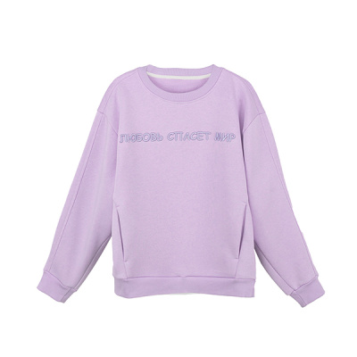 Свитшот Pink Rabbit идеальный оверсайз, лавандовый