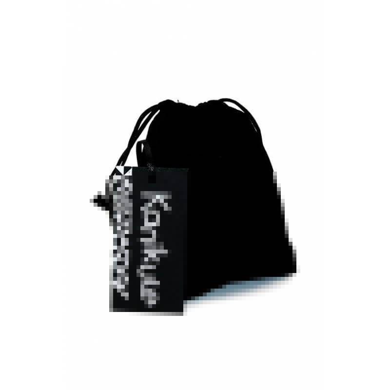 Анальная пробка Kanikule серебрянная с красным кристаллом, Small