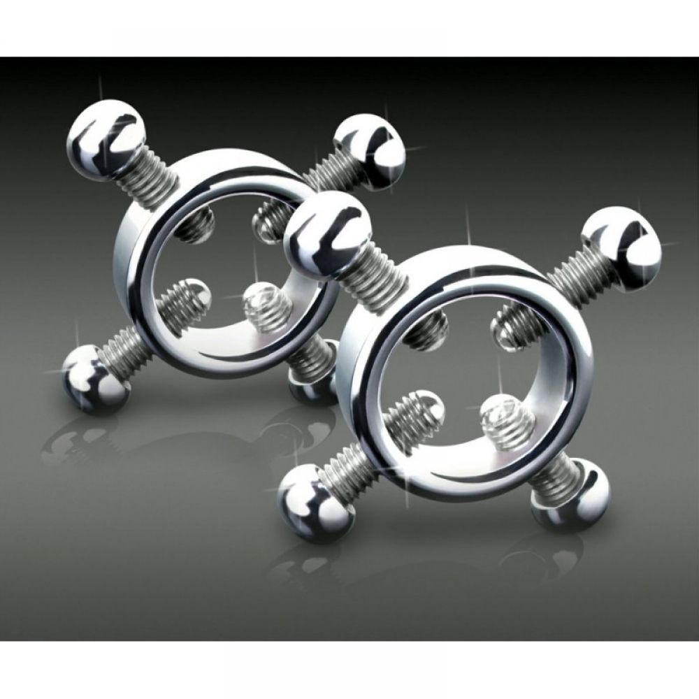 зажимы pipedream metal worx adjustable nipple clamps, металлические в Краснодаре