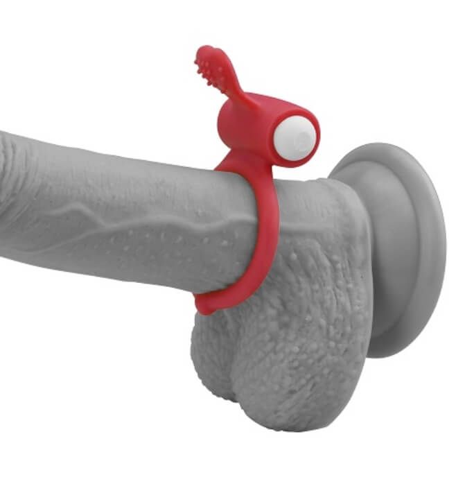 эрекционное виброкольцо lovetoy power heart, красное в Краснодаре