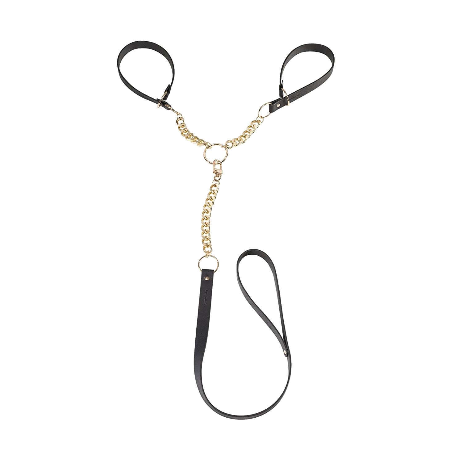 наручники декоративные с поводком bijoux indiscrets maze t-restraints, черные в Краснодаре