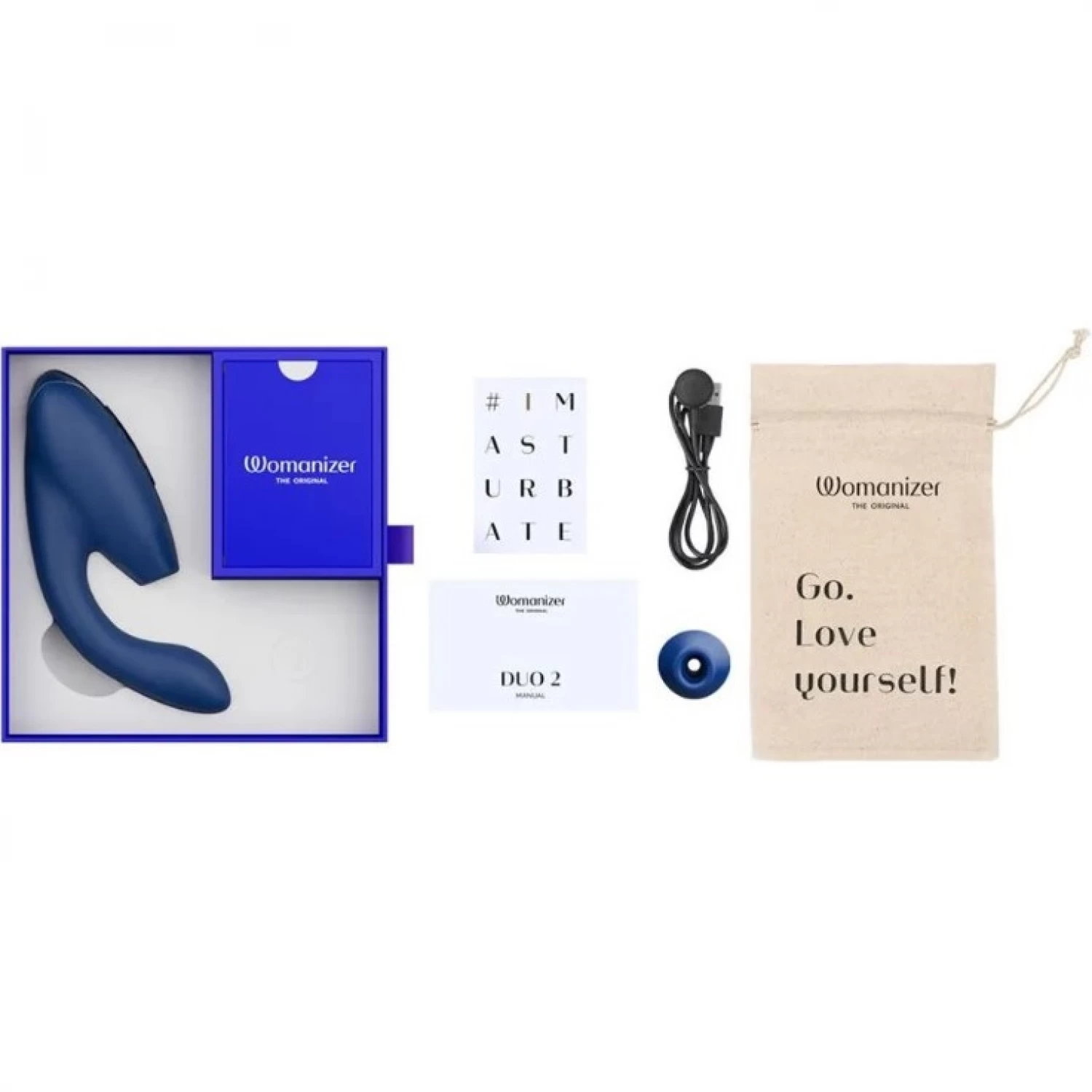 бесконтактный клиторальный стимулятор womanizer duo 2 синий в Краснодаре