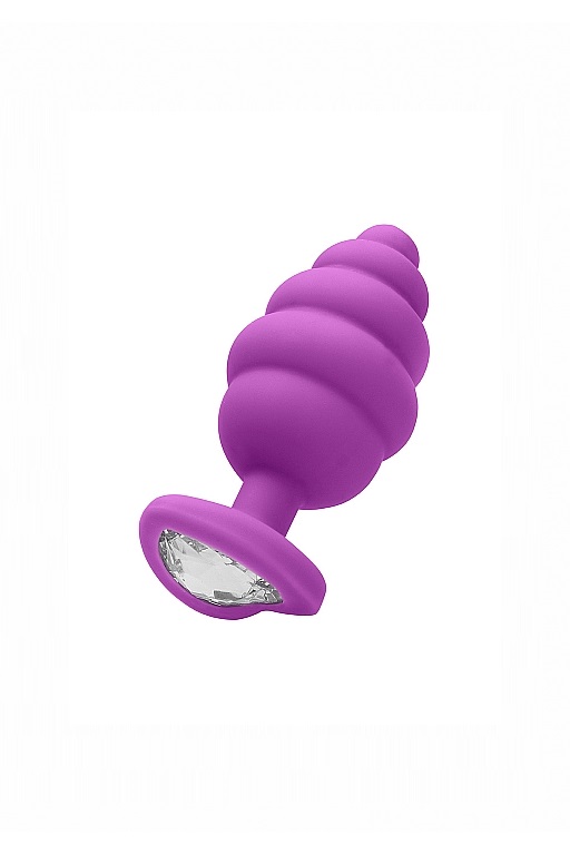 анальная пробка regular ribbed diamond heart plug в Краснодаре