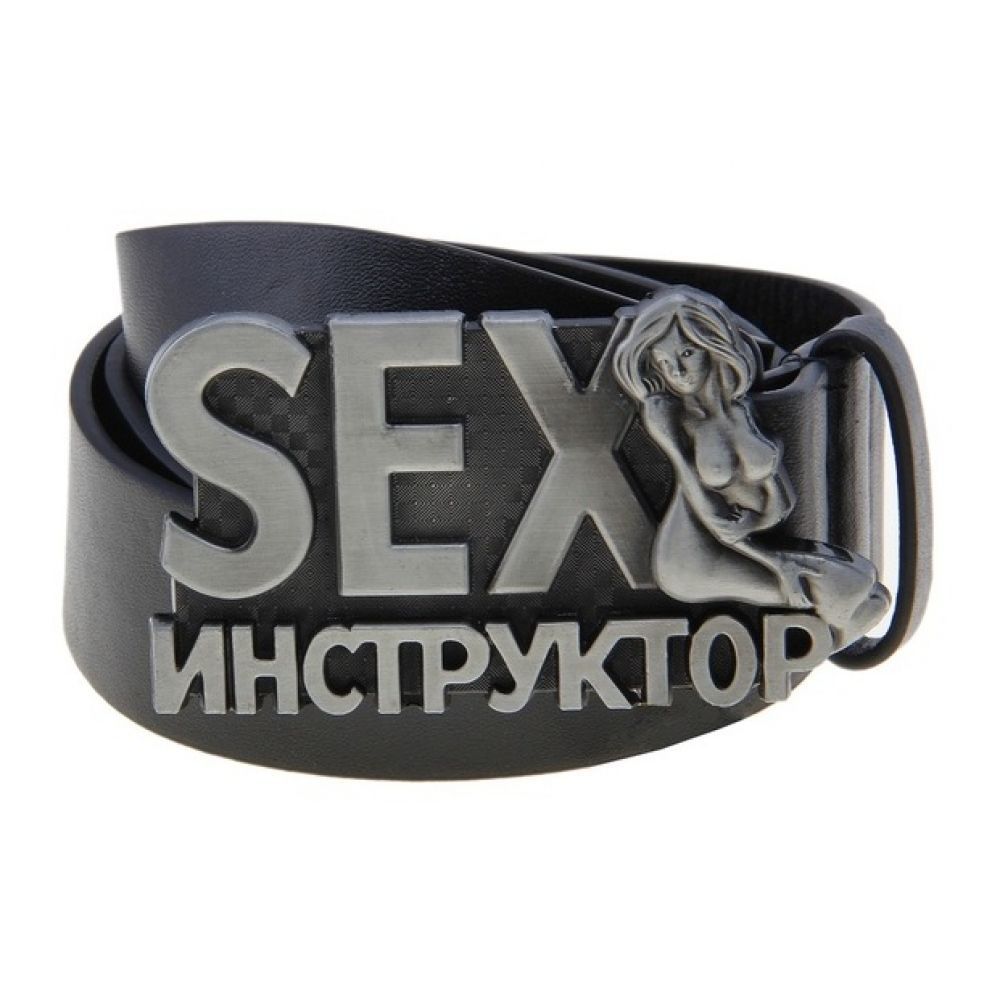 Ремень Сима Ленд Sex Инструктор, с бляхой