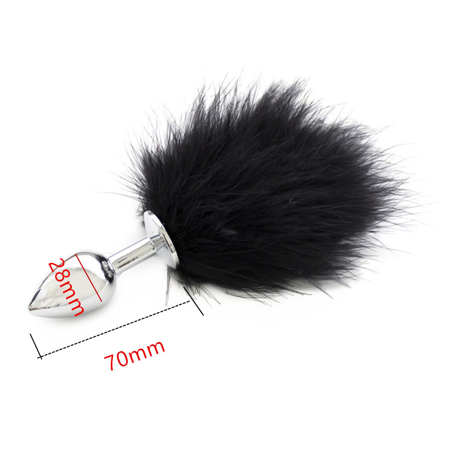 пробка металлическая с черным хвостиком размер s 47158-mm в Краснодаре