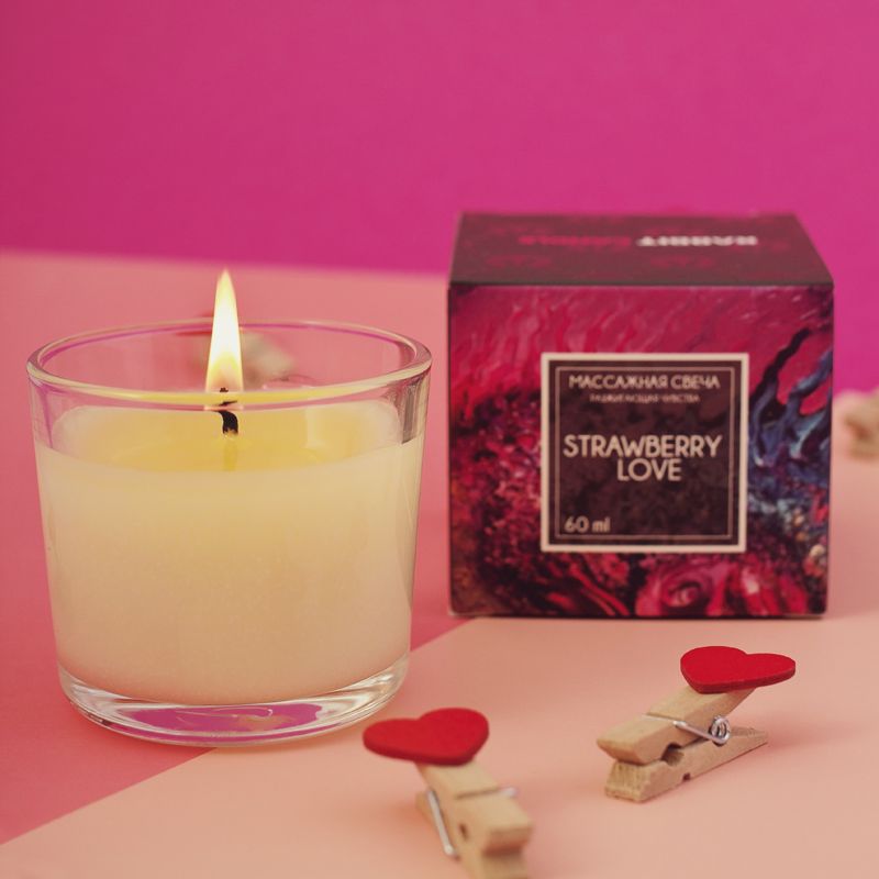 свеча массажная pinkrabbit, аромат strawberry love, 60 мл в Краснодаре