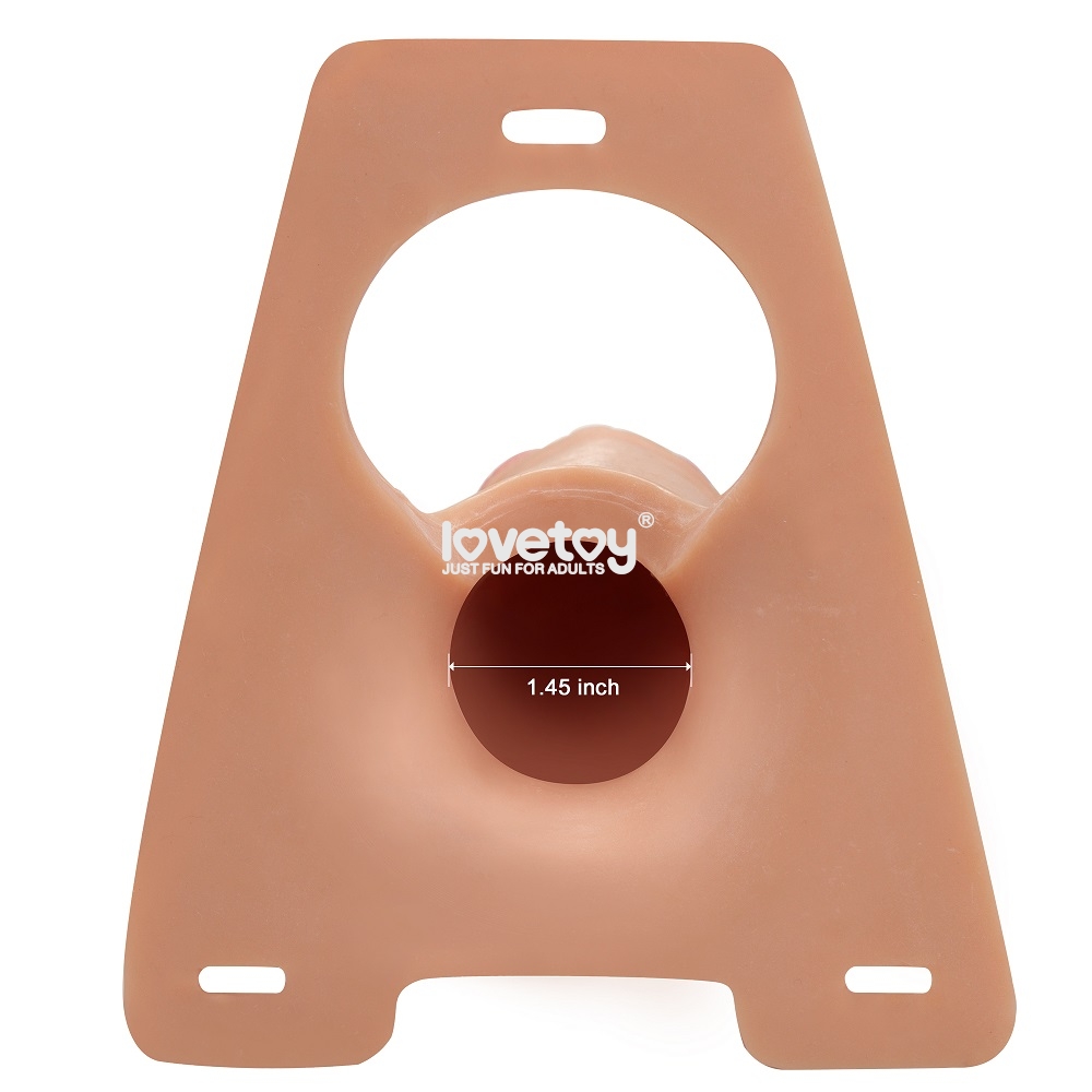 страпон-насадка полый ingen hollow big 21,5см, телесный в Краснодаре