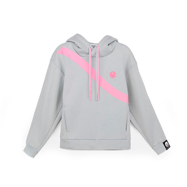 Худи PinkRabbit оверсайз, серый