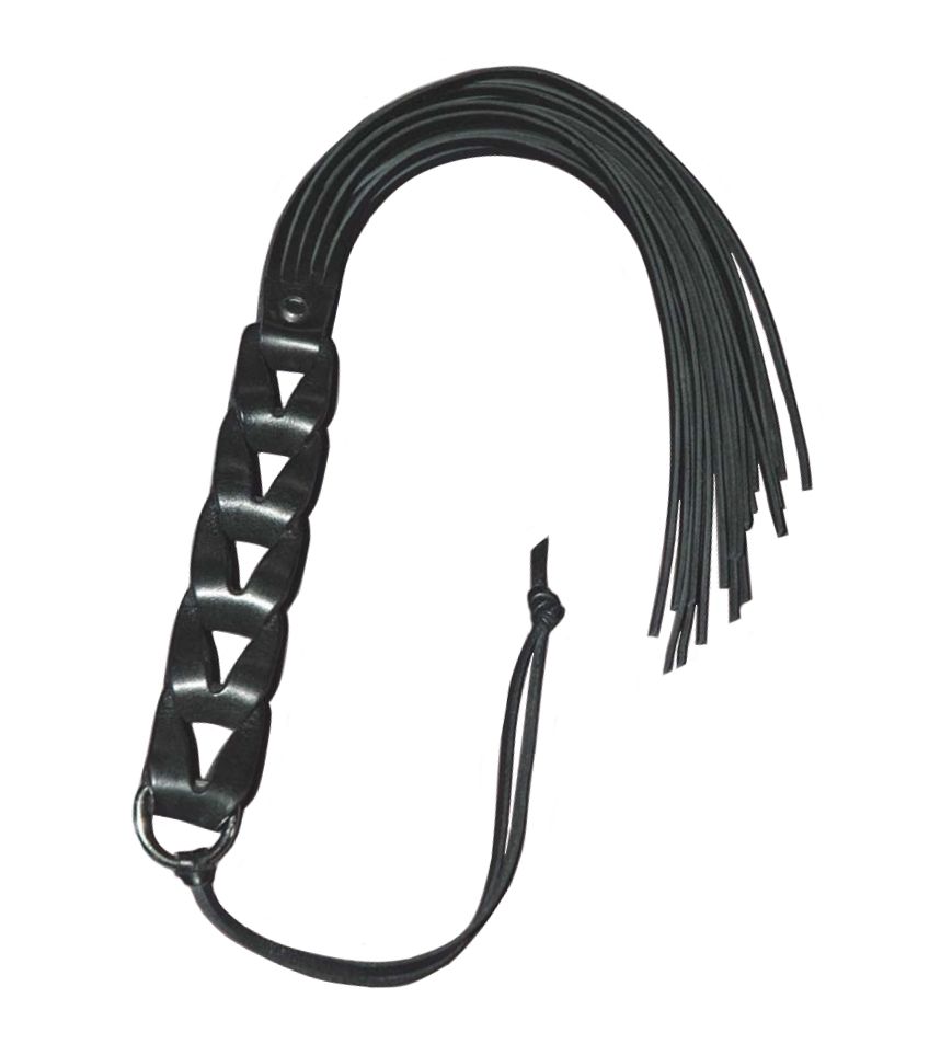 Плетка Beastly Кожаное Звено, чёрная