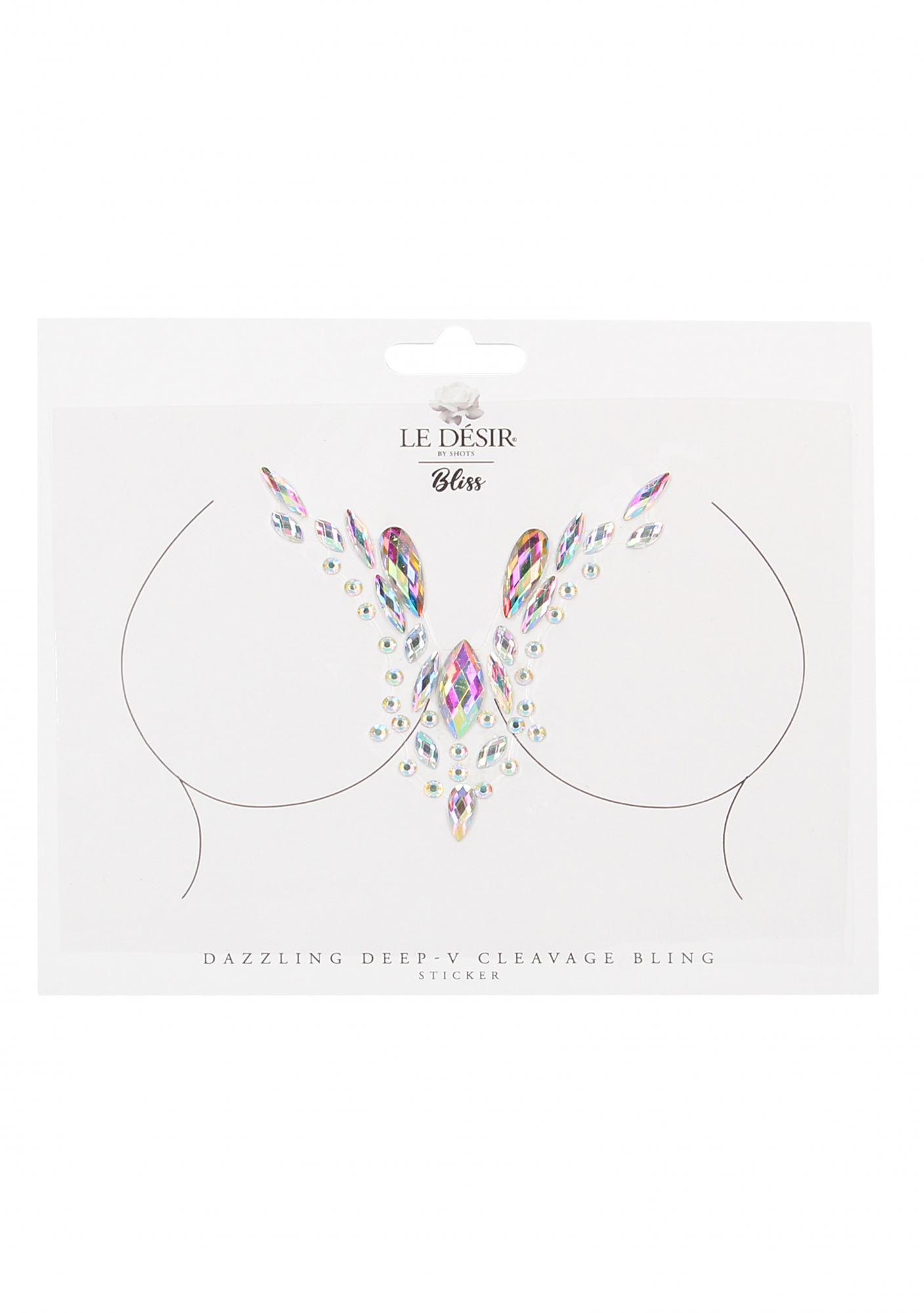 Декоративная наклейка из акрила Dazzling Deep-V Cleavage