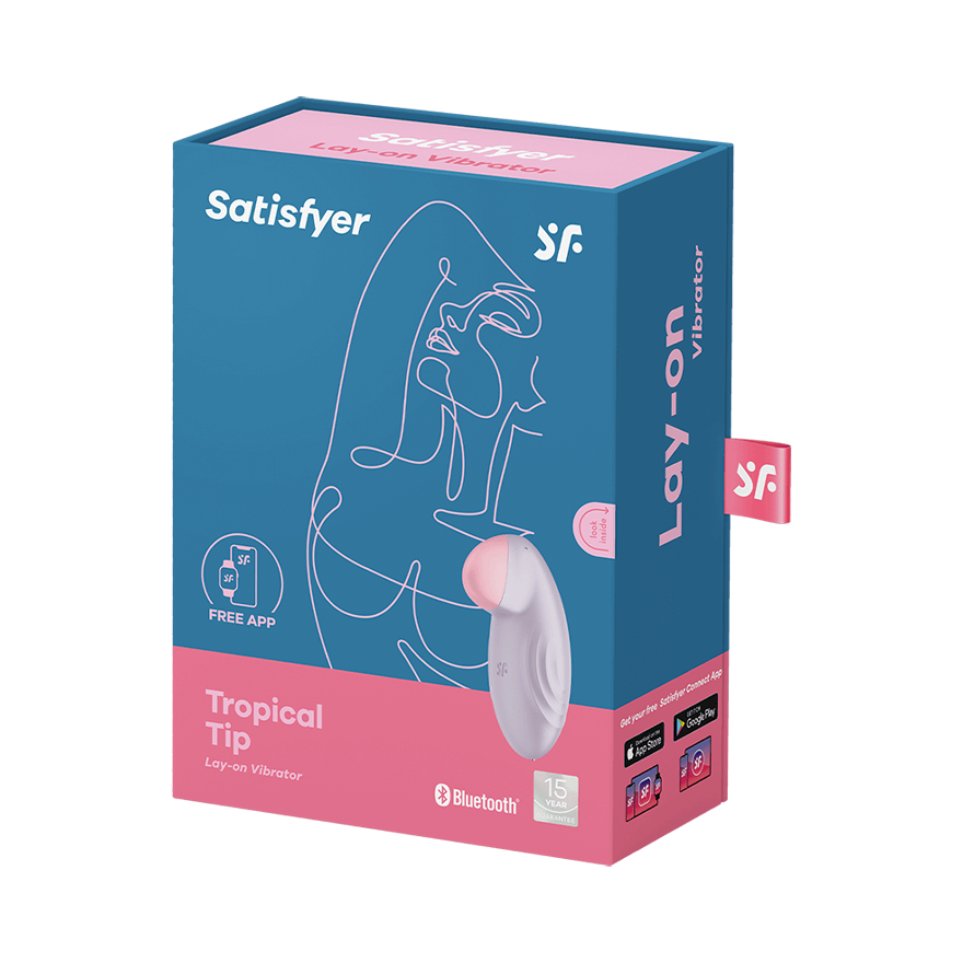 Вакуумный массажер Satisfyer Tropical Tip фиолетовый 044354SA