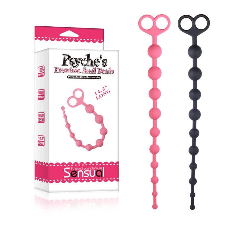 анальная цепочка lovetoy psyches premium anal beads, чёрная в Краснодаре