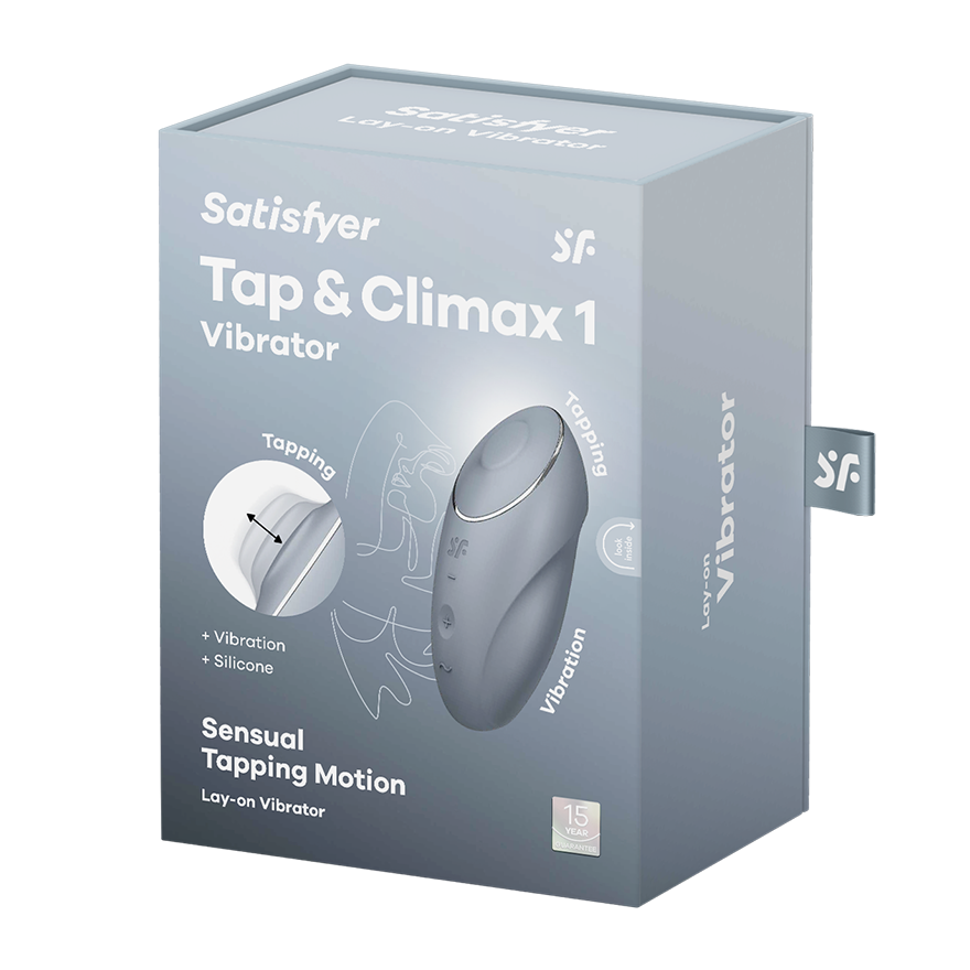 пульсирующий массажер satisfyer tap&climax 1 gray-blue 046020sa в Краснодаре