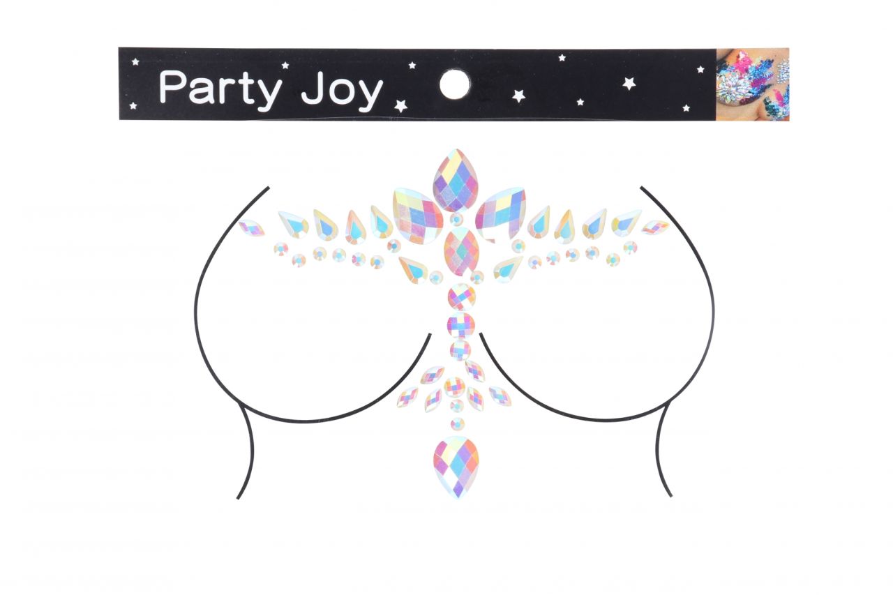 декоративное украшение (камни) на клеевой основе body jewelry stickers - chest - glow in the dark - в Краснодаре