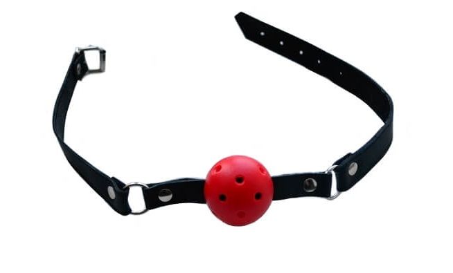 кляп-шарик подиум на кожаном ремешке в Краснодаре