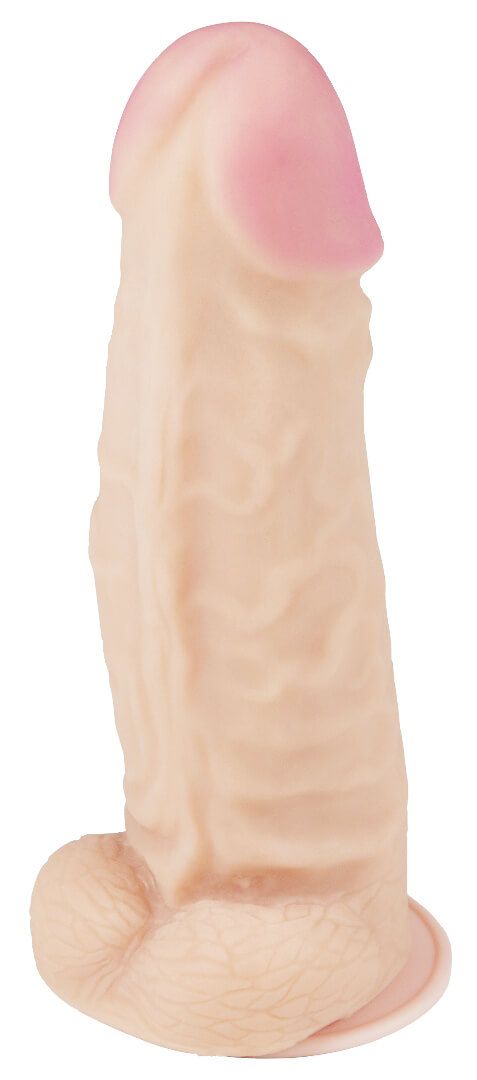 Фаллоимитатор неоскин СУПЕРГИГАНТ с присоской в коробке