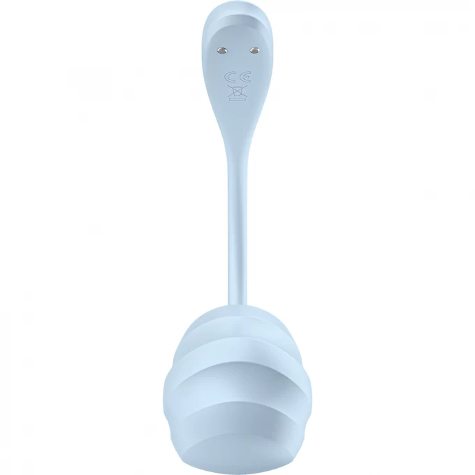виброяйцо satisfyer smooth petal connect app, голубое, 6,5 см в Краснодаре