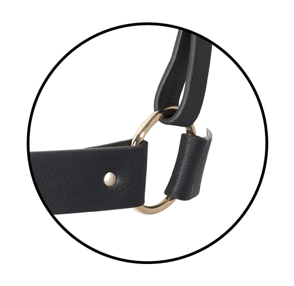 наручники декоративные с поводком bijoux indiscrets maze t-restraints, черные в Краснодаре